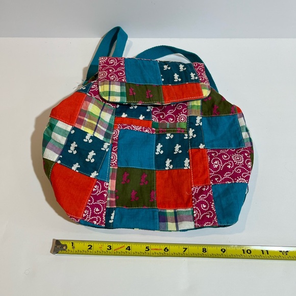 Disney Parks Mickey Patchwork Quilt Small Backpack - Picture 8 of 9